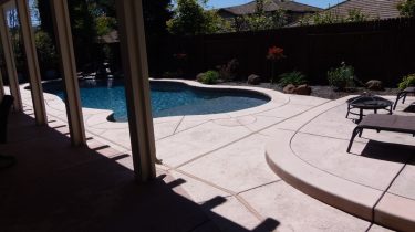 The installed Pool and Landscape