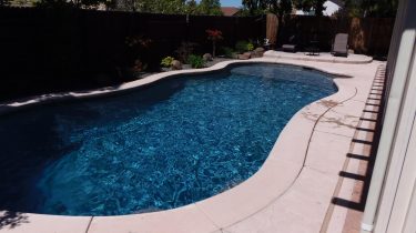 The Installed Pool and landscape